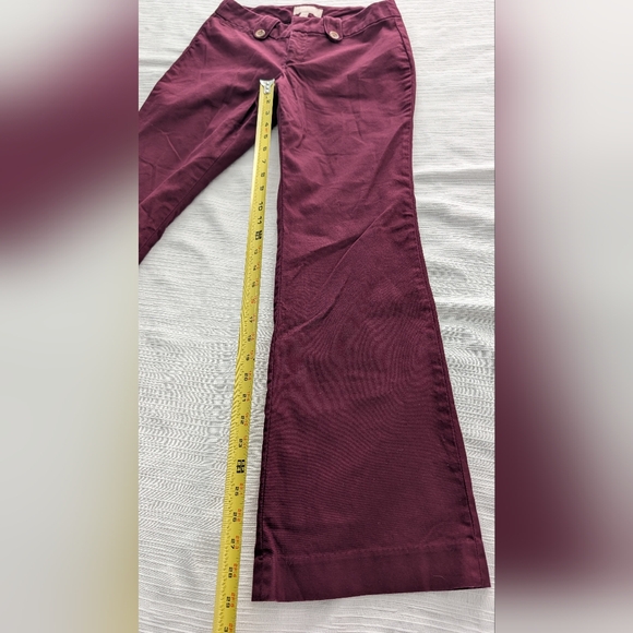 Banana Reblic Women's Burgundy Martin Fit Pants Size 2 - Picture 9 of 15